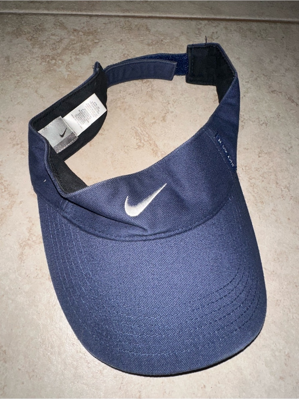 Nike 00s Swoosh Logo Navy Blue Visor